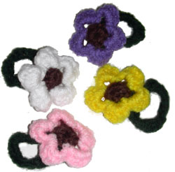 crochet hair ties