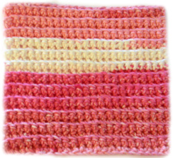 crochet ridge dishcloth