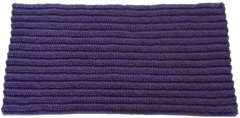 crochet rug with ridges