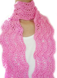 crochet pretty lady scarf