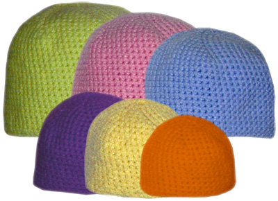 crochet beanies in all sizes