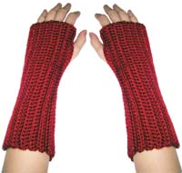 crochet beginner wrist warmers