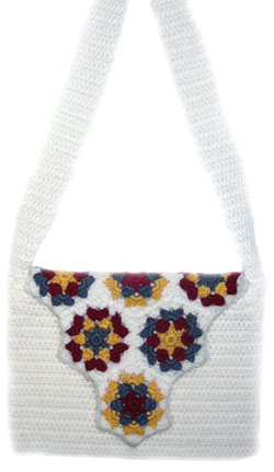 crochet messenger bag