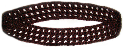 crochet checkered headband