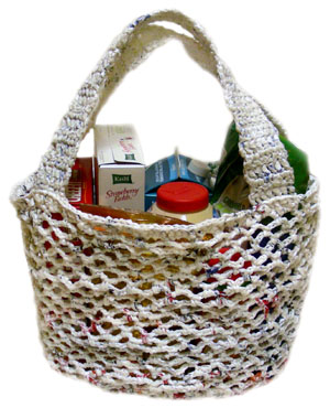 crochet plarn market bag