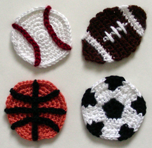 Baseball & Football Crochet Projects + Photos