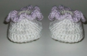 Crochet Frilly Baby Booties