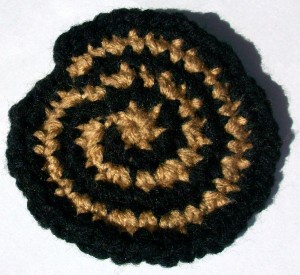 Crochet Spiral Coaster