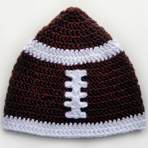 crochet football hat