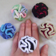 crochet crazy ruffle rings