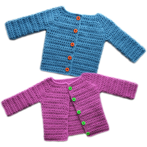 crochet classic baby cardigan sweater