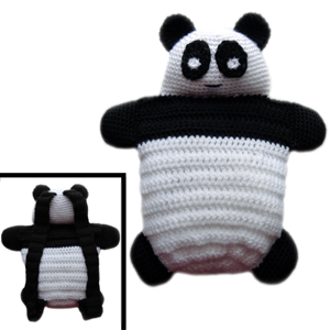 crochet panda bear backpack