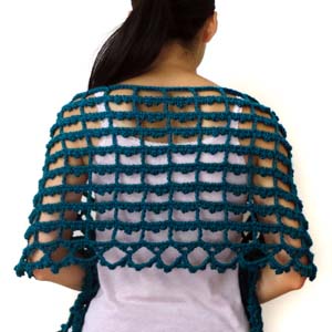 crochet picot shawl