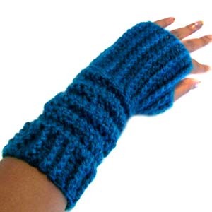 crochet slouchable fingerless gloves