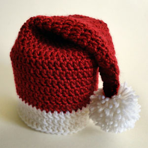 crochet santa hat toilet paper roll cover