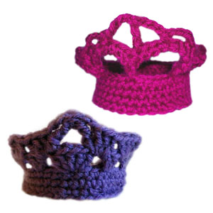 crochet tiara set