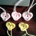 These pink and yellow hearts are Shirley's.