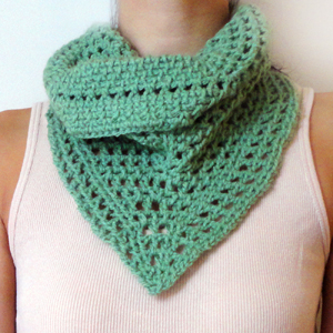crochet lacy tunisian scarf