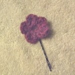 Emma's second pic is her purple flower hair pin.