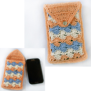 crochet rip tide phone pouch