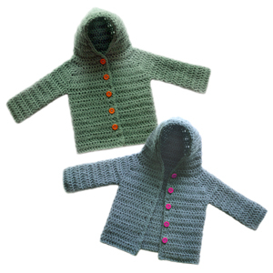 Crochet Spot » Blog Archive » Crochet Pattern: Hooded Baby Cardigan