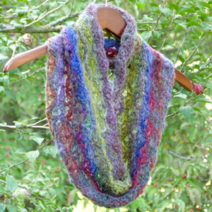 crochet wildflower cowl