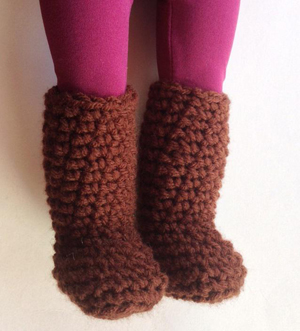 crochet doll boots