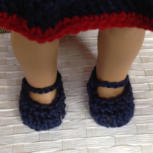 crochet doll shoes