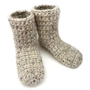 crochet slipper booties