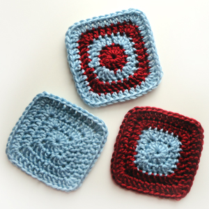 crochet classic square coasters