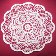 Vicki just finished crocheting this gorgeous doily.