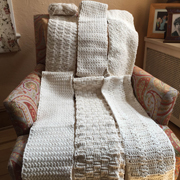 Marya's been adding panels to her sampler afghan for 4 years.