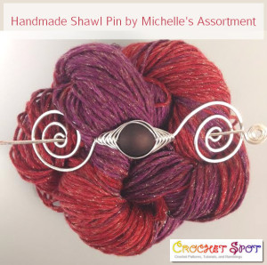 Handmade Shawl Pins by Michelle's Assortment @artlikebread Caissa McClinton Crochet 2