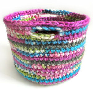 crochet quick storage basket
