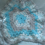 Susanne is working on this star blanket.