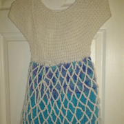 Susanne made this dress inspired by Frozen the movie.