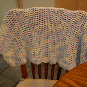 Here is another baby blanket that Sandy crocheted.