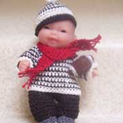 Barbara crocheted this super cute doll outfit.