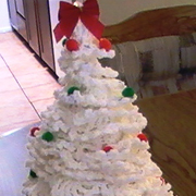 Mary crocheted this lovely decorative tree.