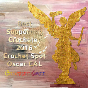 300 Best Supporting Crocheter 2016 Oscar Crochet Along Badge by Caissa McClinton @artlikebread for @crochetspot