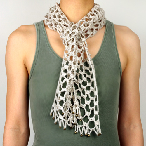 crochet barely there scarf