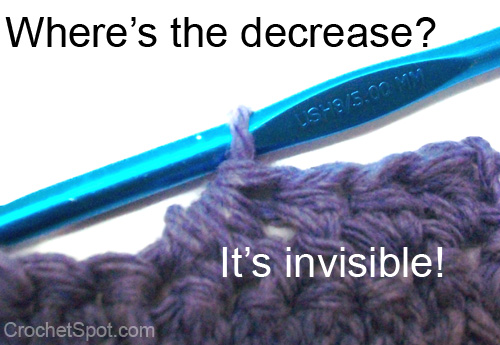 crochet invisible decrease