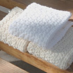 3 Washcloths in Single Crochet