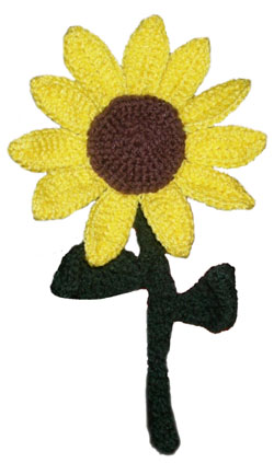 crochet sunflower