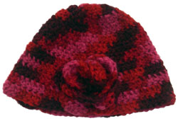 flowered beanie