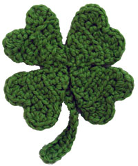 crochet four leaf clover