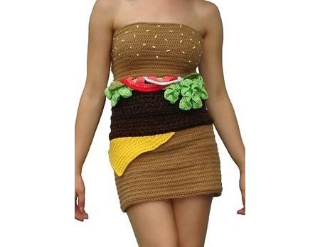 crochet hamburger dress