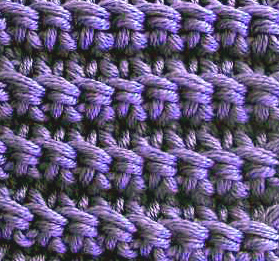 crochet back loop only