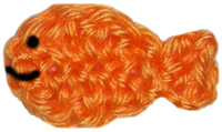 crochet goldfish