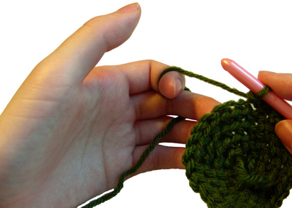 How to Hold the Crochet Hook and Yarn